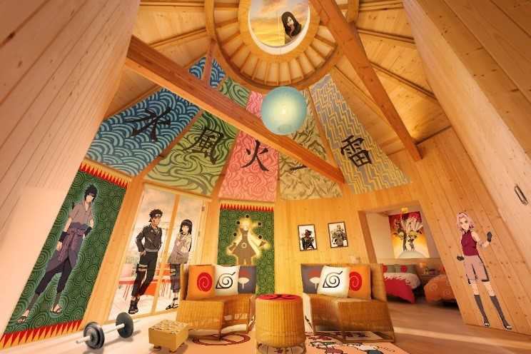 NARUTO 忍里 ニジゲンノモリ 火影の別荘 宿泊者限定ノベルティ ナルト NARUTO】コラボルーム「火影の別荘」5月25日㈪予約開始 | 【公式
